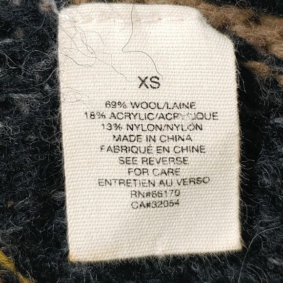 Anthropologie Sleeping On Snow Wool Blend Long Funky Cardigan Sweater Womens XS - Picture 6 of 9